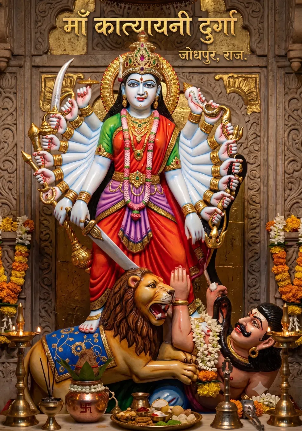 माँ कात्यायनी शक्तिपीठ जोधपुर: हर महीने दुर्गा सप्तशती हवन से पाएं मनोकामना सिद्धि | ऑनलाइन बुकिंग - Mantras | Online Puja Booking DivyaYagyam